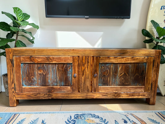 custom made console cabinet by kerf and bevel built in boca raton florida.